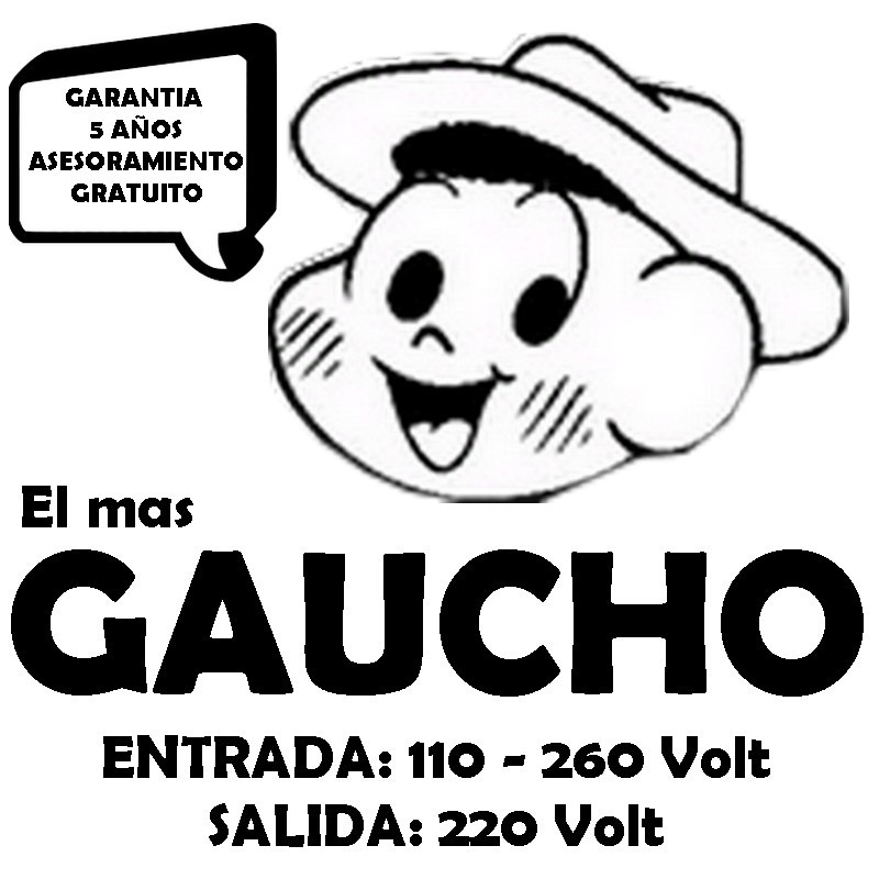 GAUCHO Entrada 110-260 Volt Salida 220 Volt